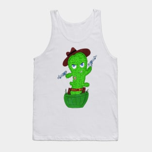 Cactus Cowboy Gunslinger Tank Top